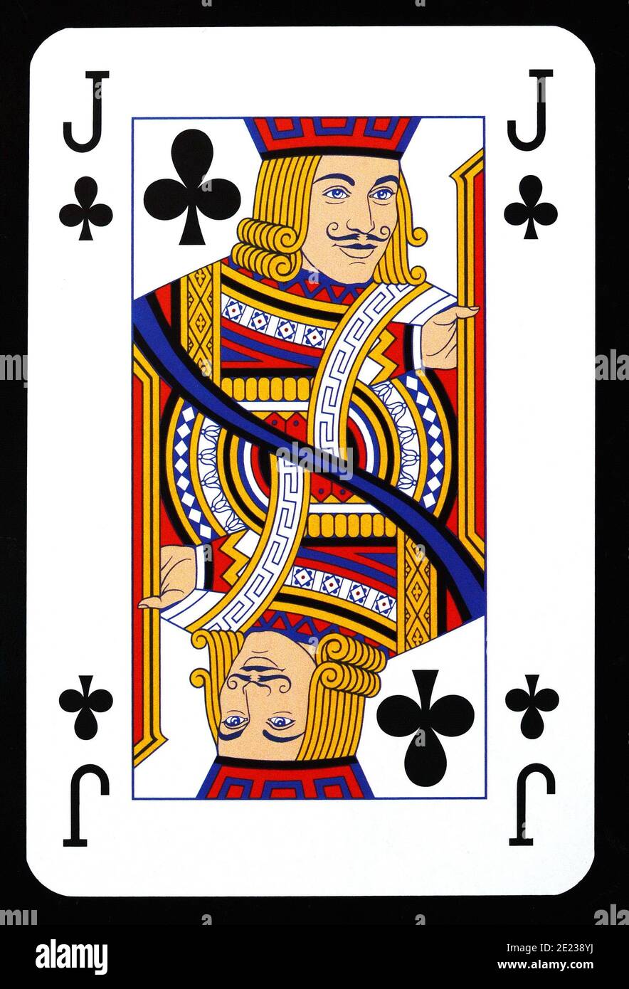 Jack of clubs playing card isolated on black Stock Photo Alamy