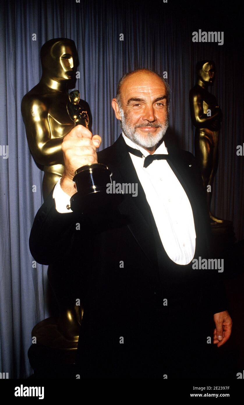 Sean Connery at the 60th Academy Awards ceremony on April 11, 1988