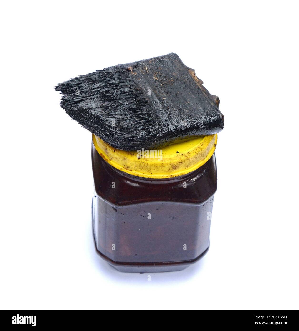 Tar in a plastic jar isolated on white background Stock Photo Alamy