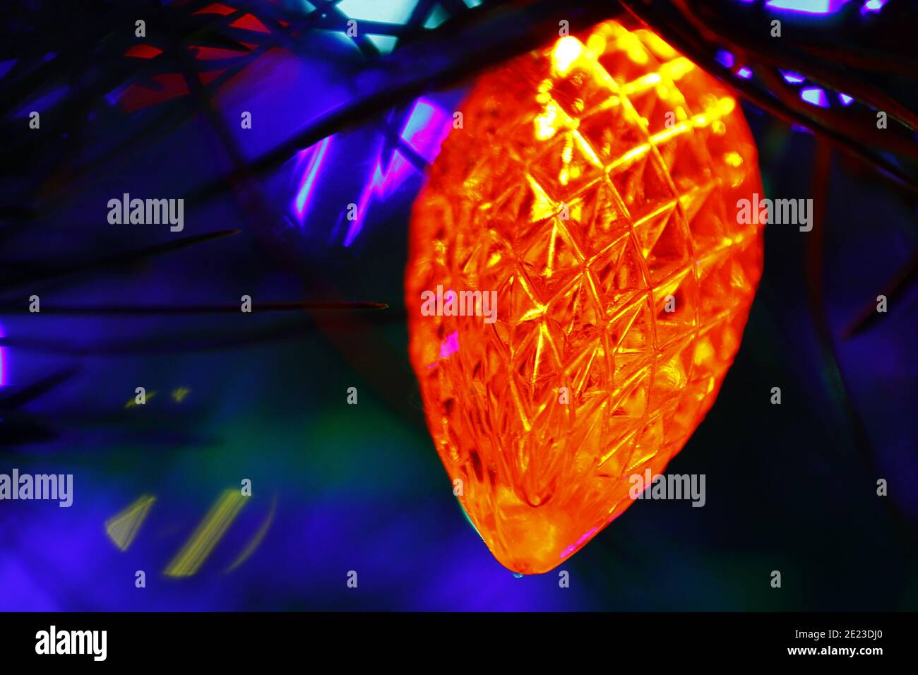 Christmas Holiday Lights Stock Photo - Alamy