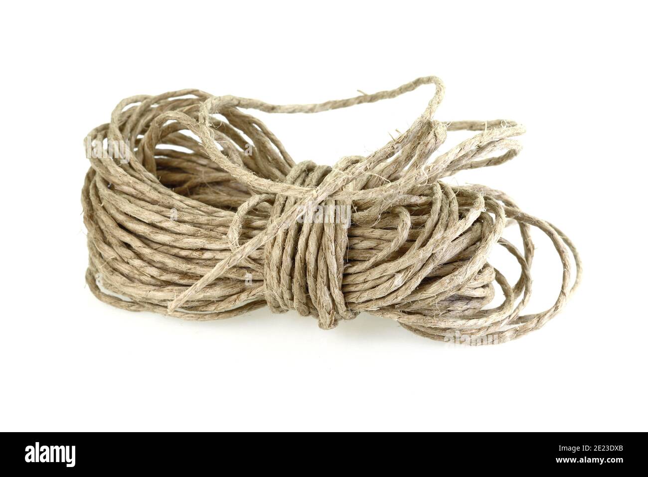 Tin Rope Tin rope isolated on white background, closeup Stock Photo - Alamy