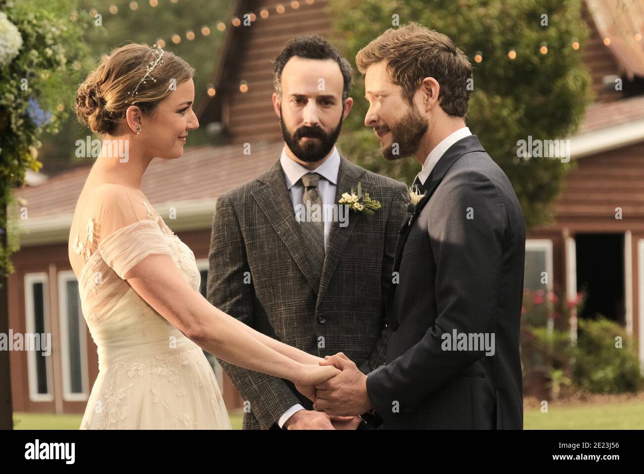 THE RESIDENT, from left: Emily VanCamp, Tasso Feldman, Matt Czuchry, A