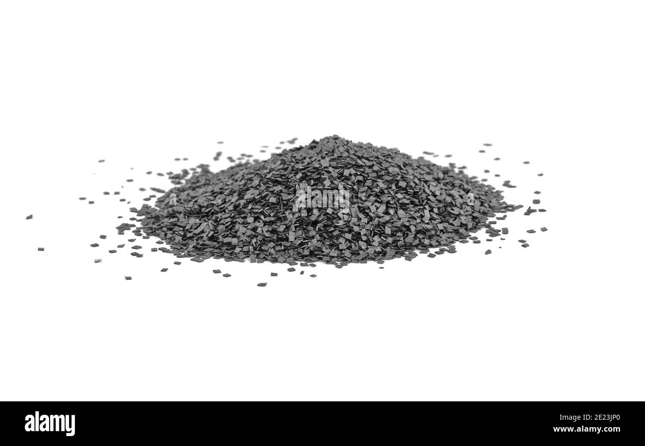 Gunpowder for a military or hunting rifle. Pile gunpowder, black powder