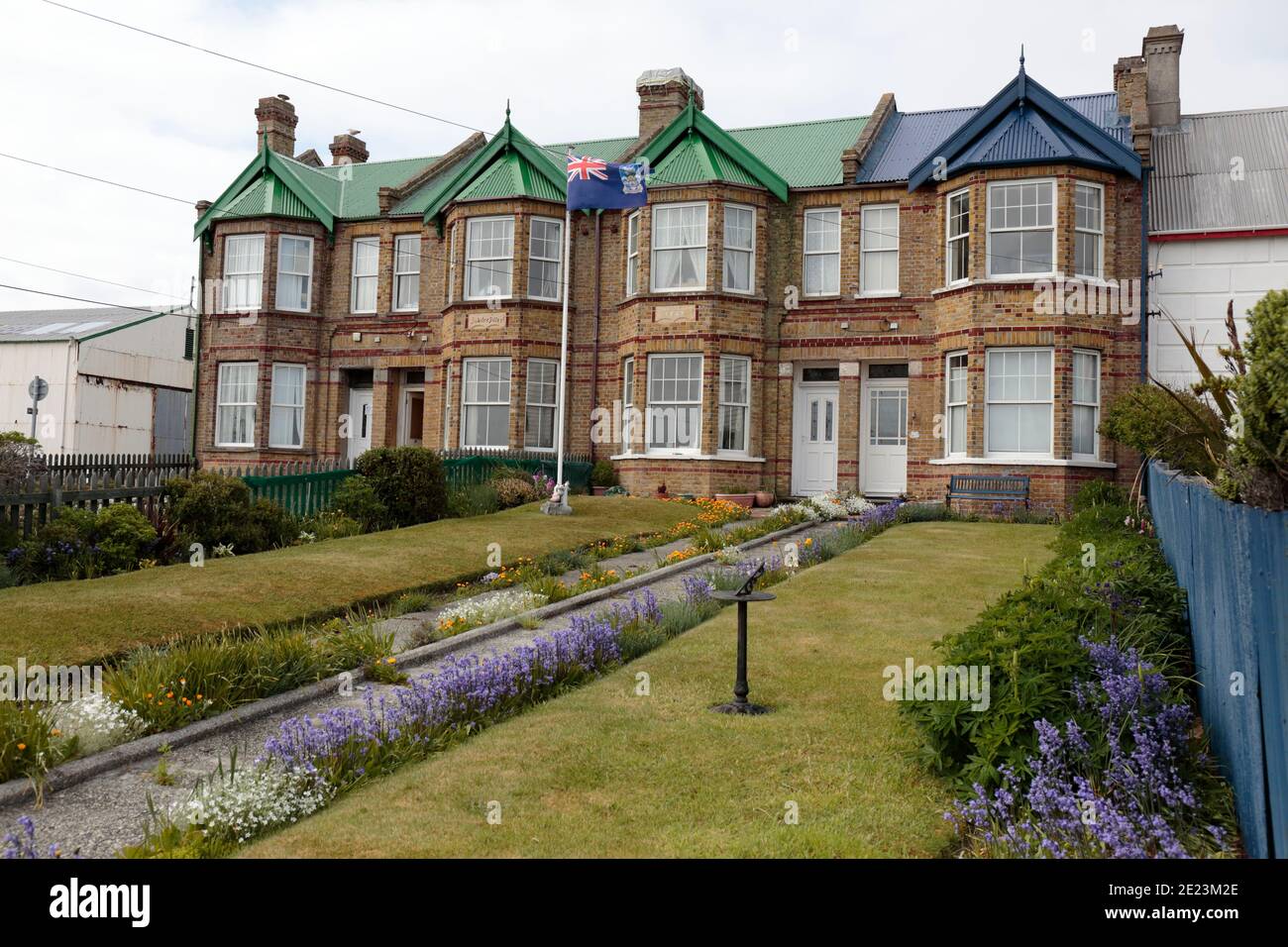 Jubilee Villas, Port Stanley, Falkland Islands 4th Dec 2015 Stock Photo