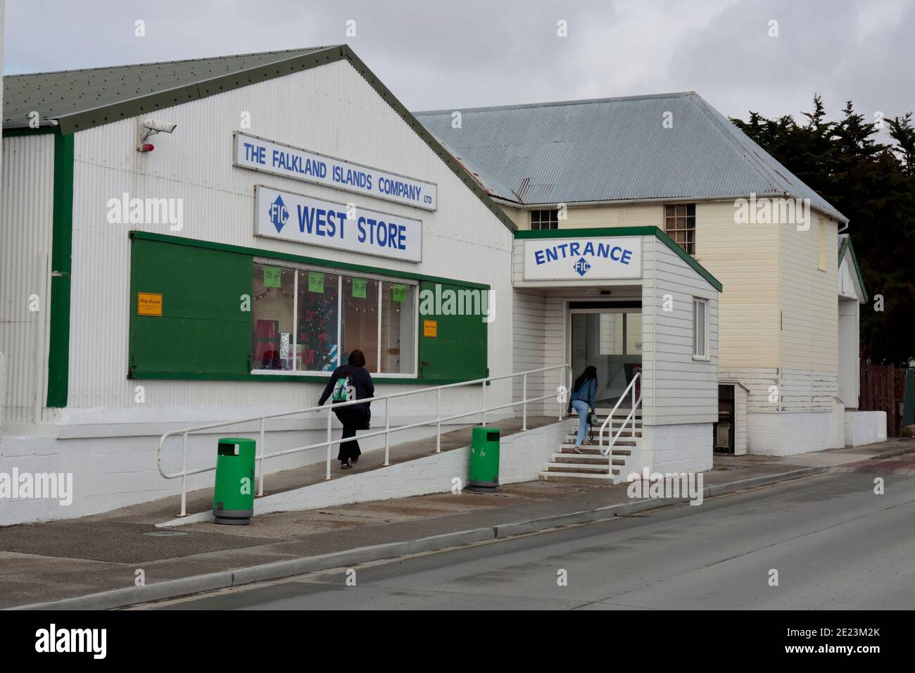 Interior of the West Store Supermarket, Ross Road, Stanley Capital of the  Falkland Islands Stock Photo - Alamy