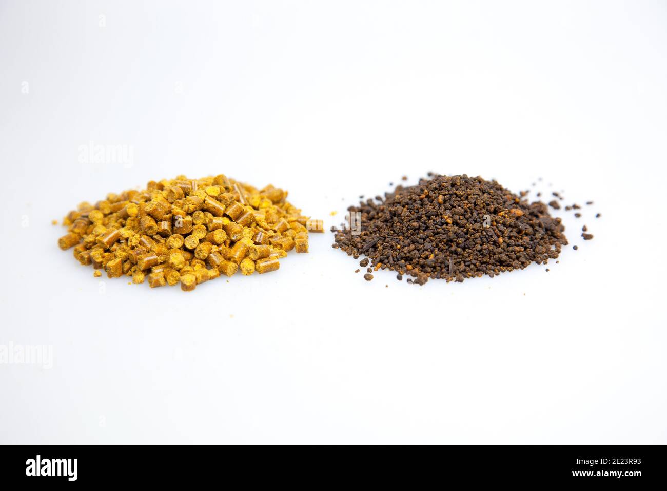 A comparison between a pelletized Corn Gluten Meal vs a granulated Corn