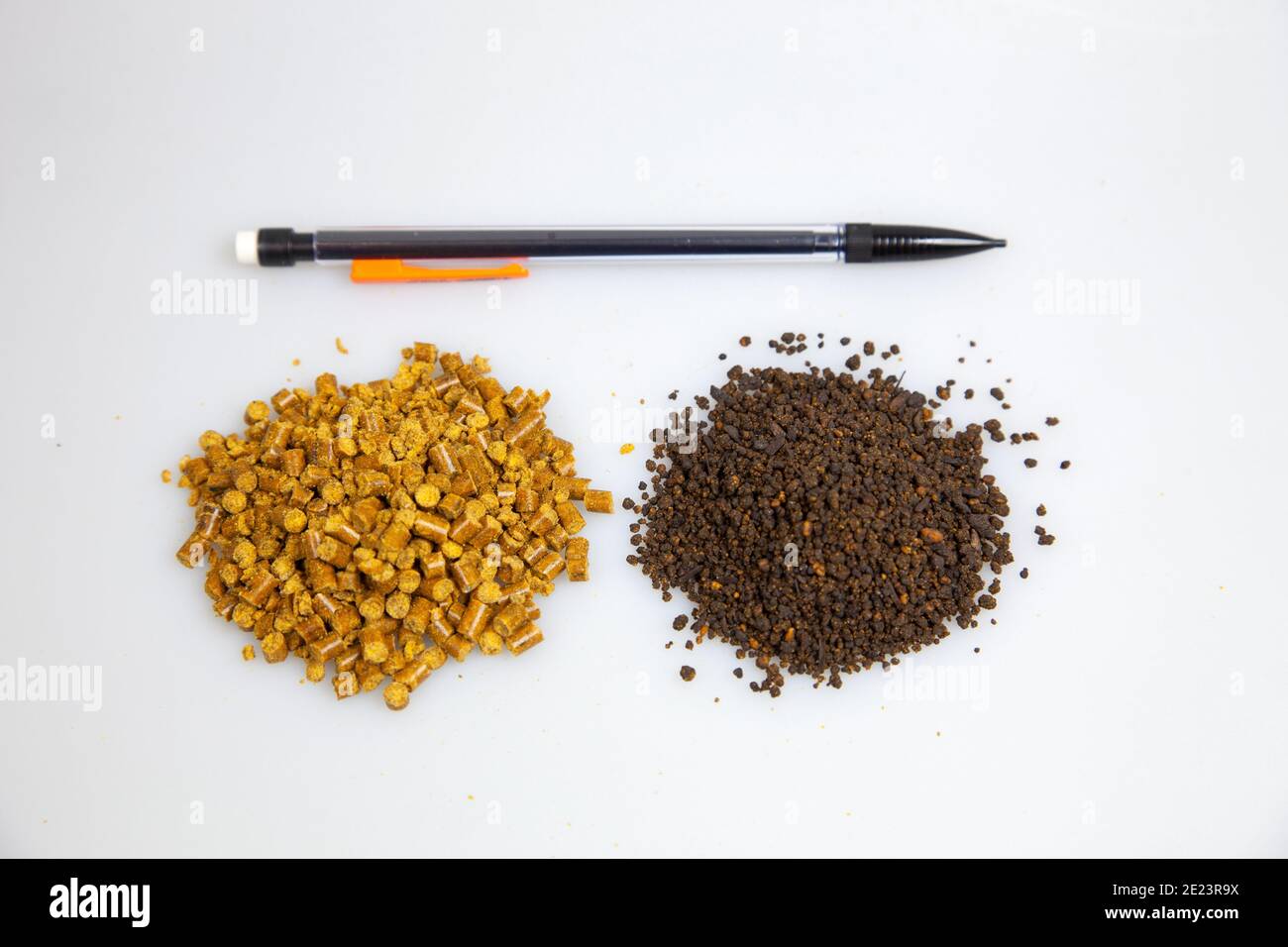 A comparison between a pelletized Corn Gluten Meal vs a granulated Corn