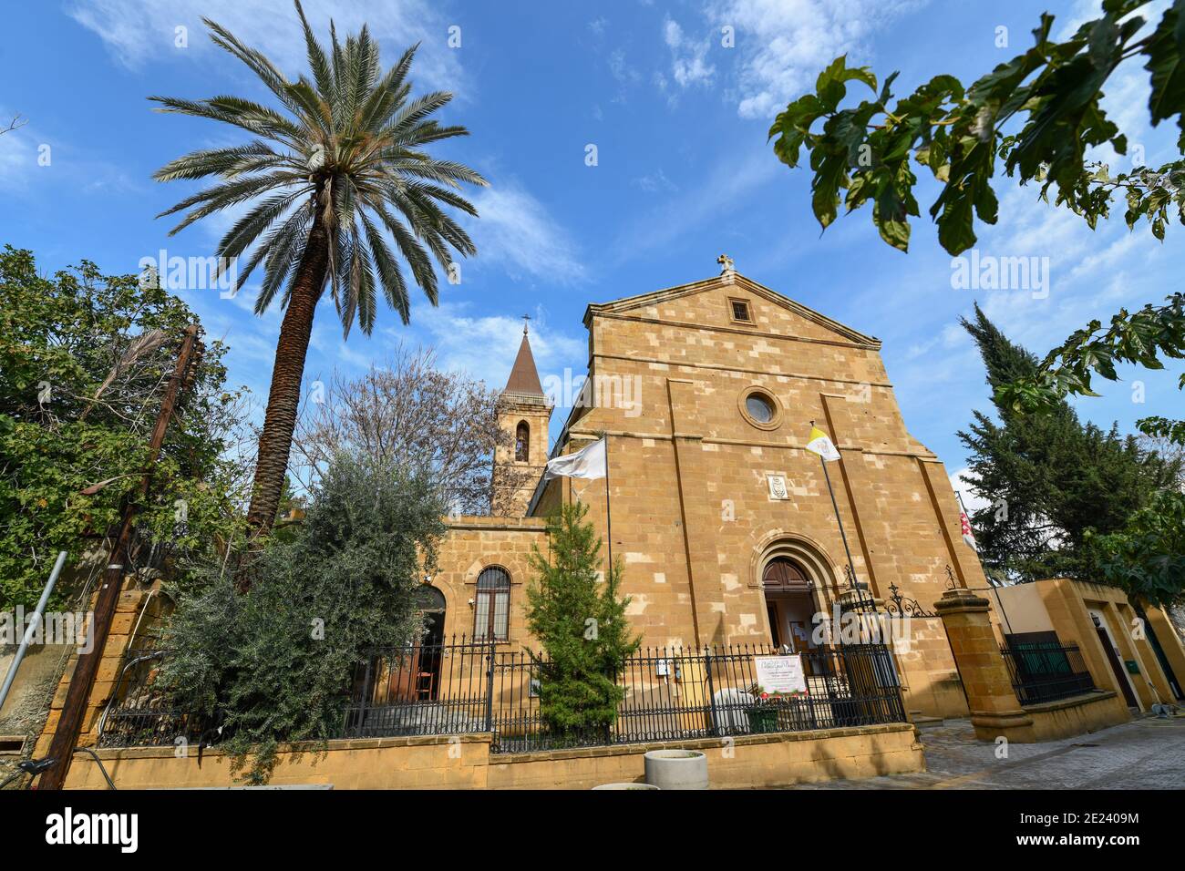Katholische Kirche, Holy Cross, Pafou, Nikosia, Republik Zypern Stock Photo