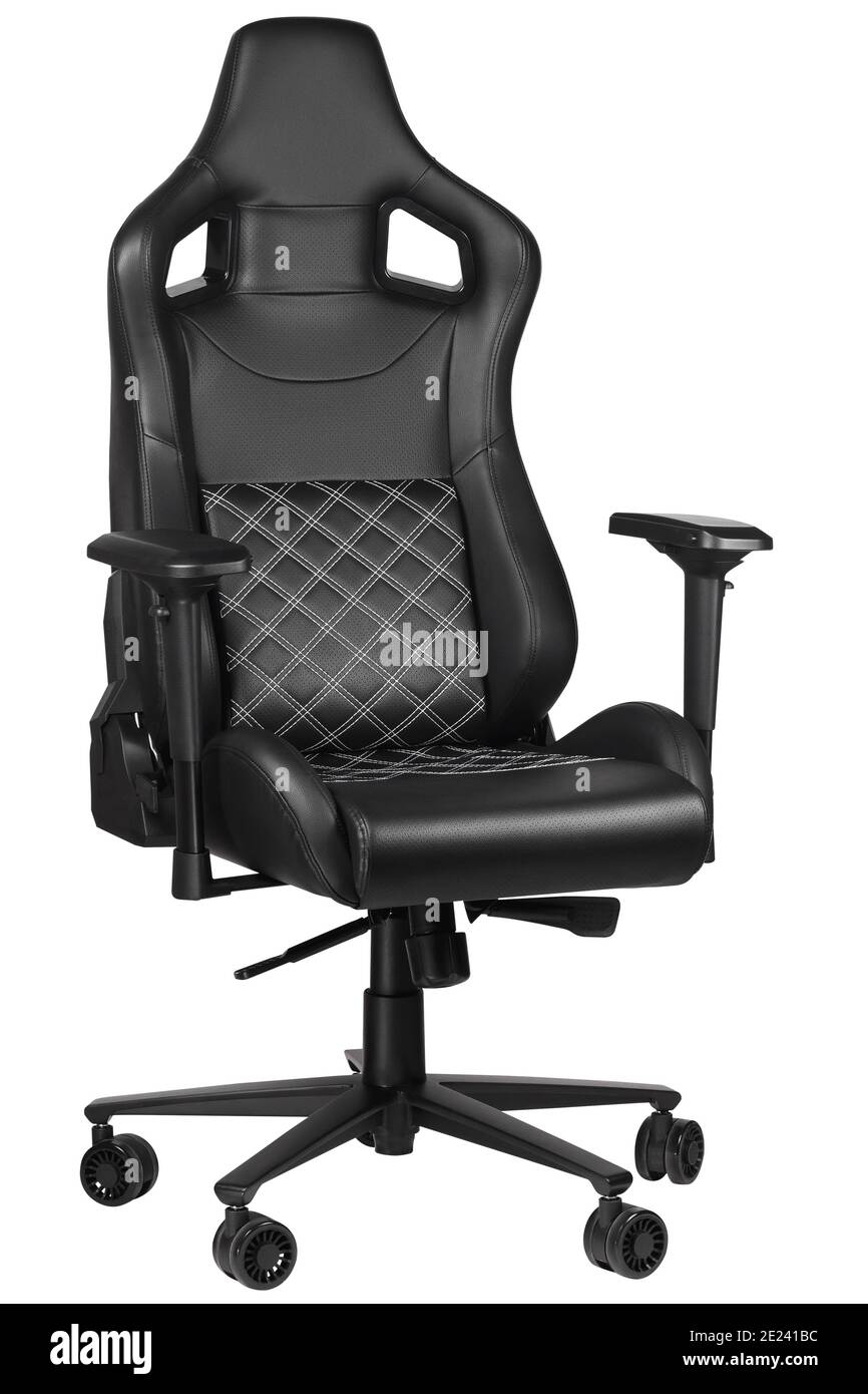 Gaming chair for gamers isolated on white background. Computer gaming