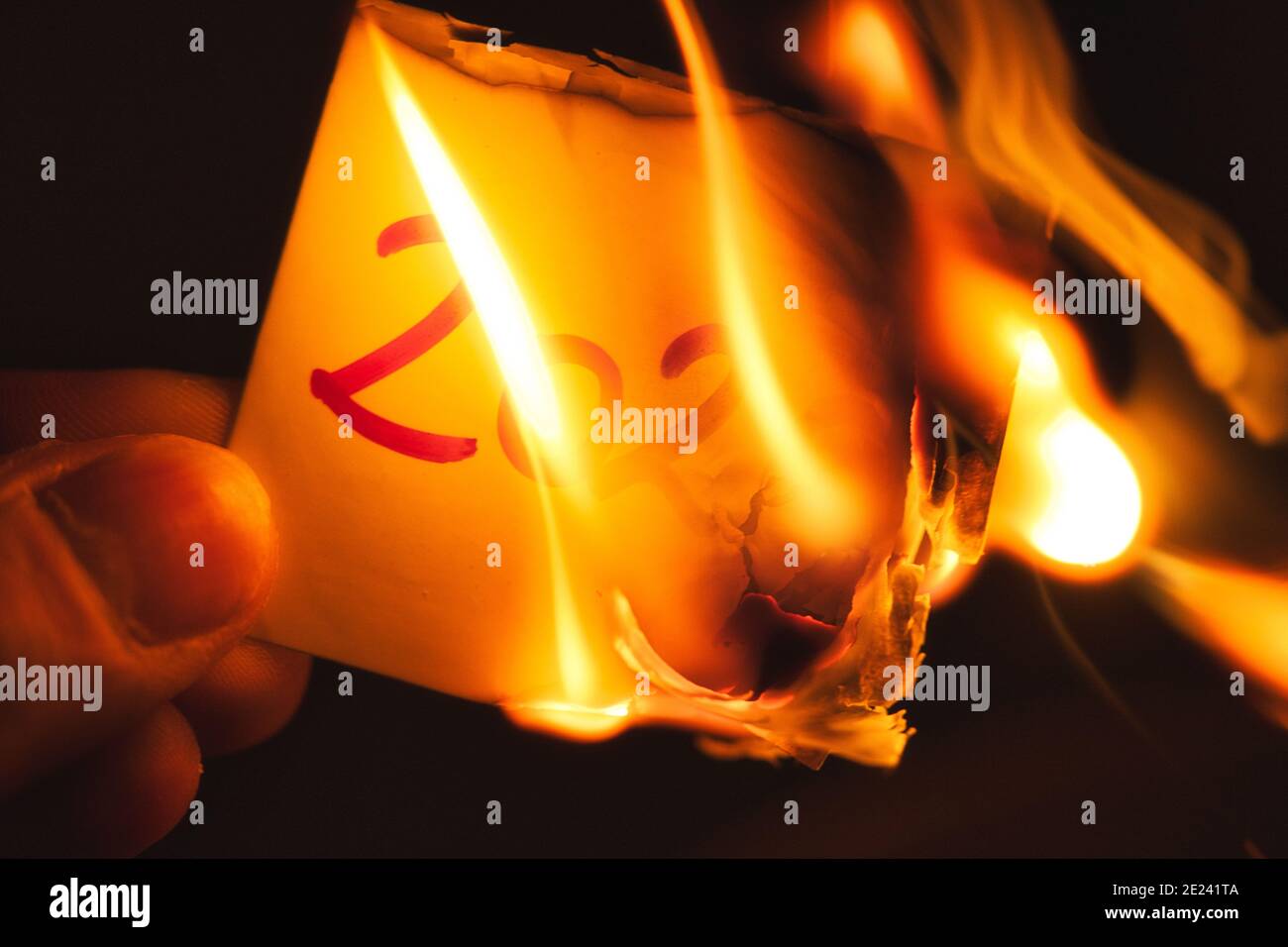 Fire burning paper hot background hires stock photography and images