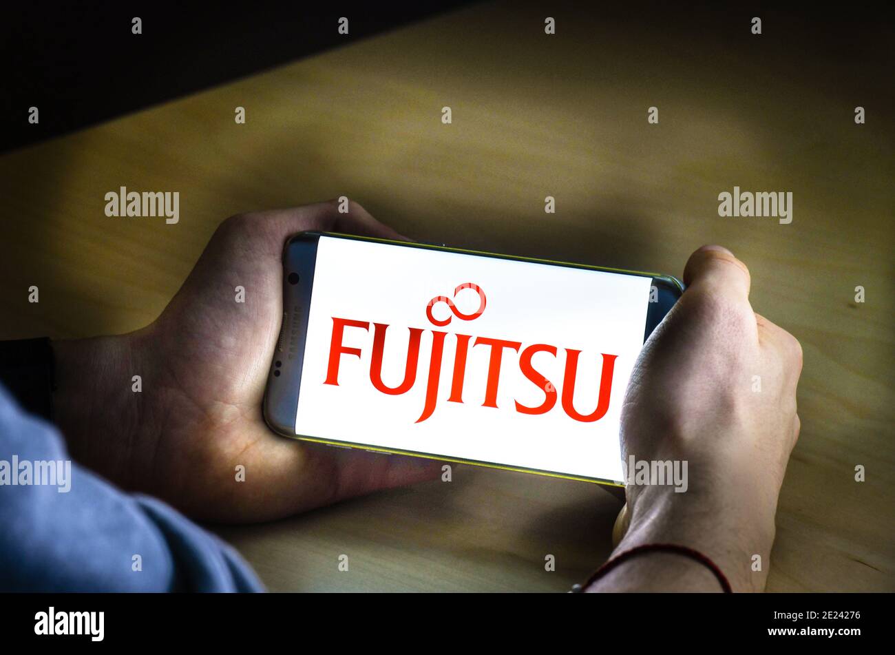 Logo Fujitsu Stock Photo