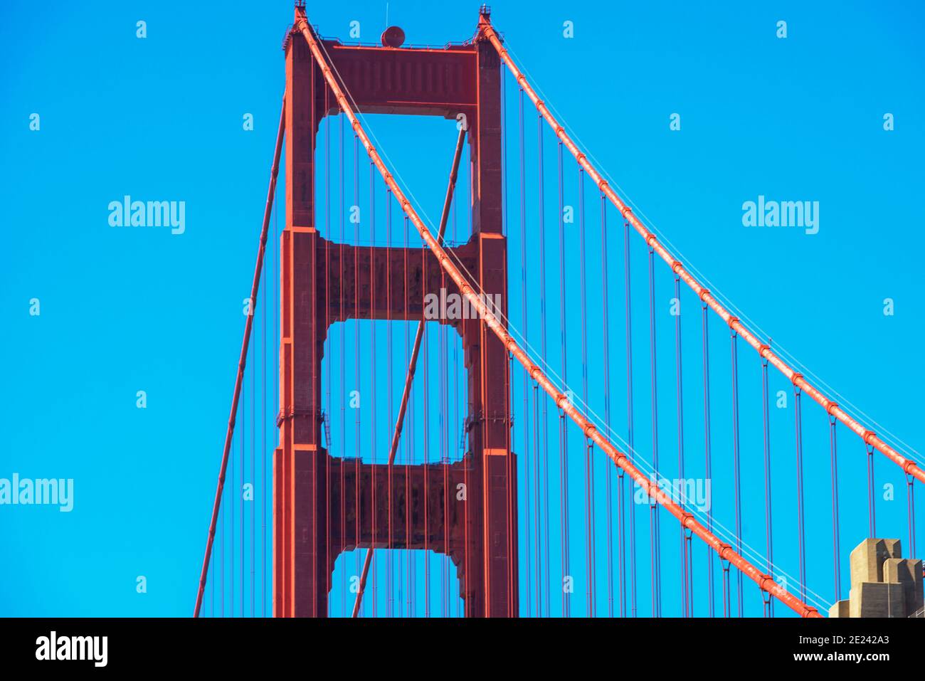 View of Golden Gate Bridge, San Francisco, California, USA Stock Photo