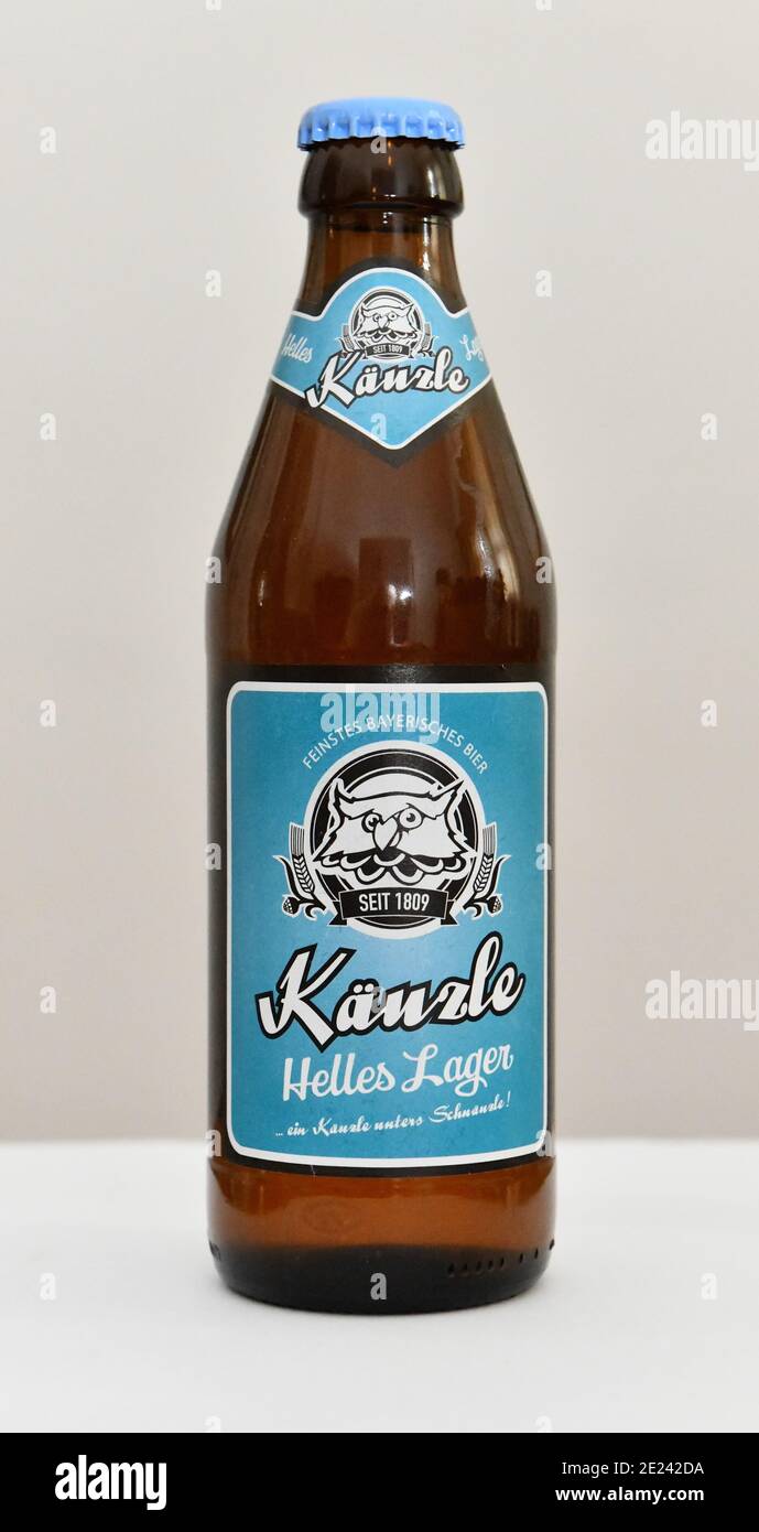 Bierflasche Kaenzle Helles Lager Stock Photo