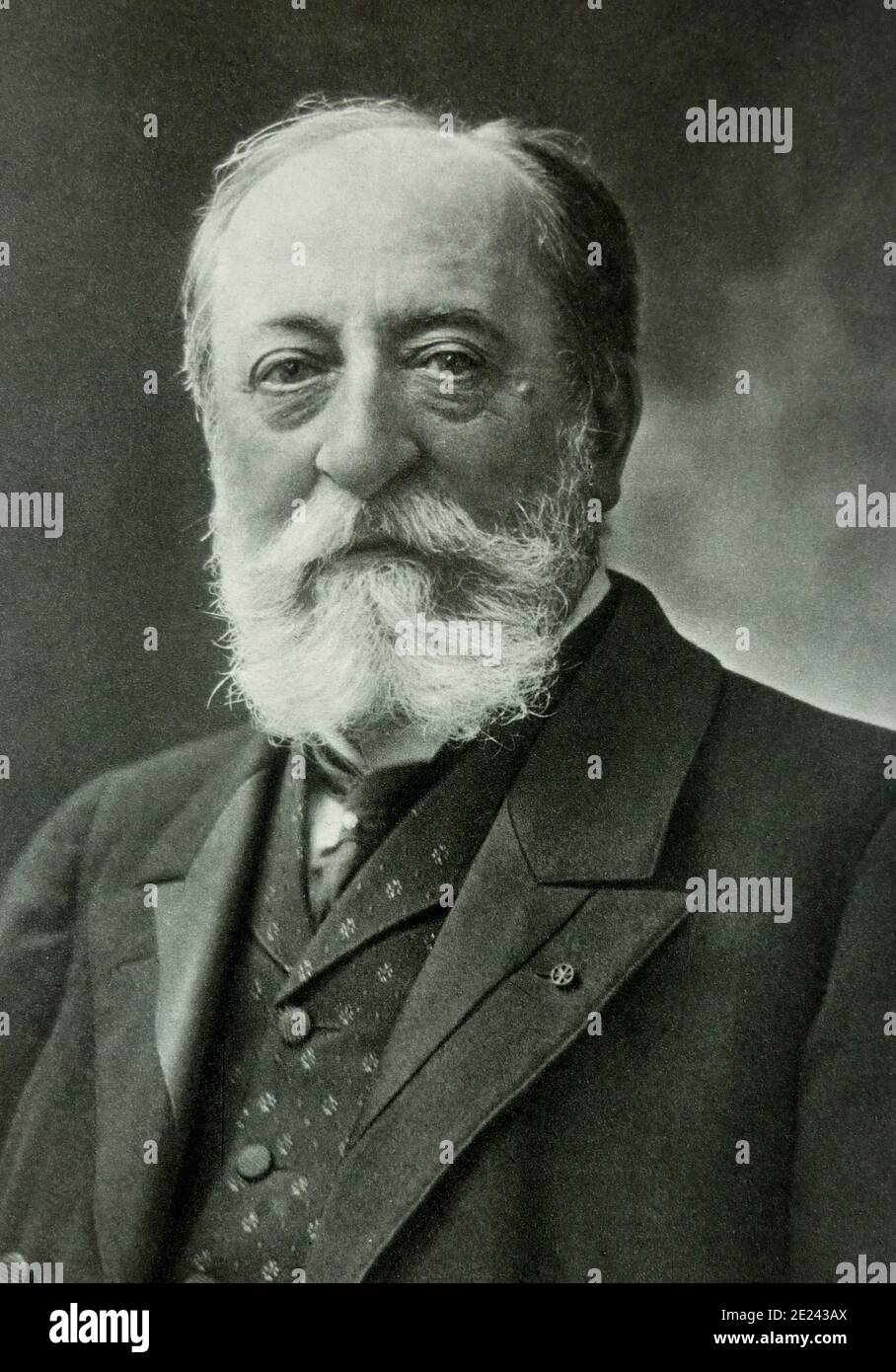 Charles-Camille Saint-Saëns (1835 – 1921) was a French composer, organist, conductor and pianist of the Romantic era. Stock Photo