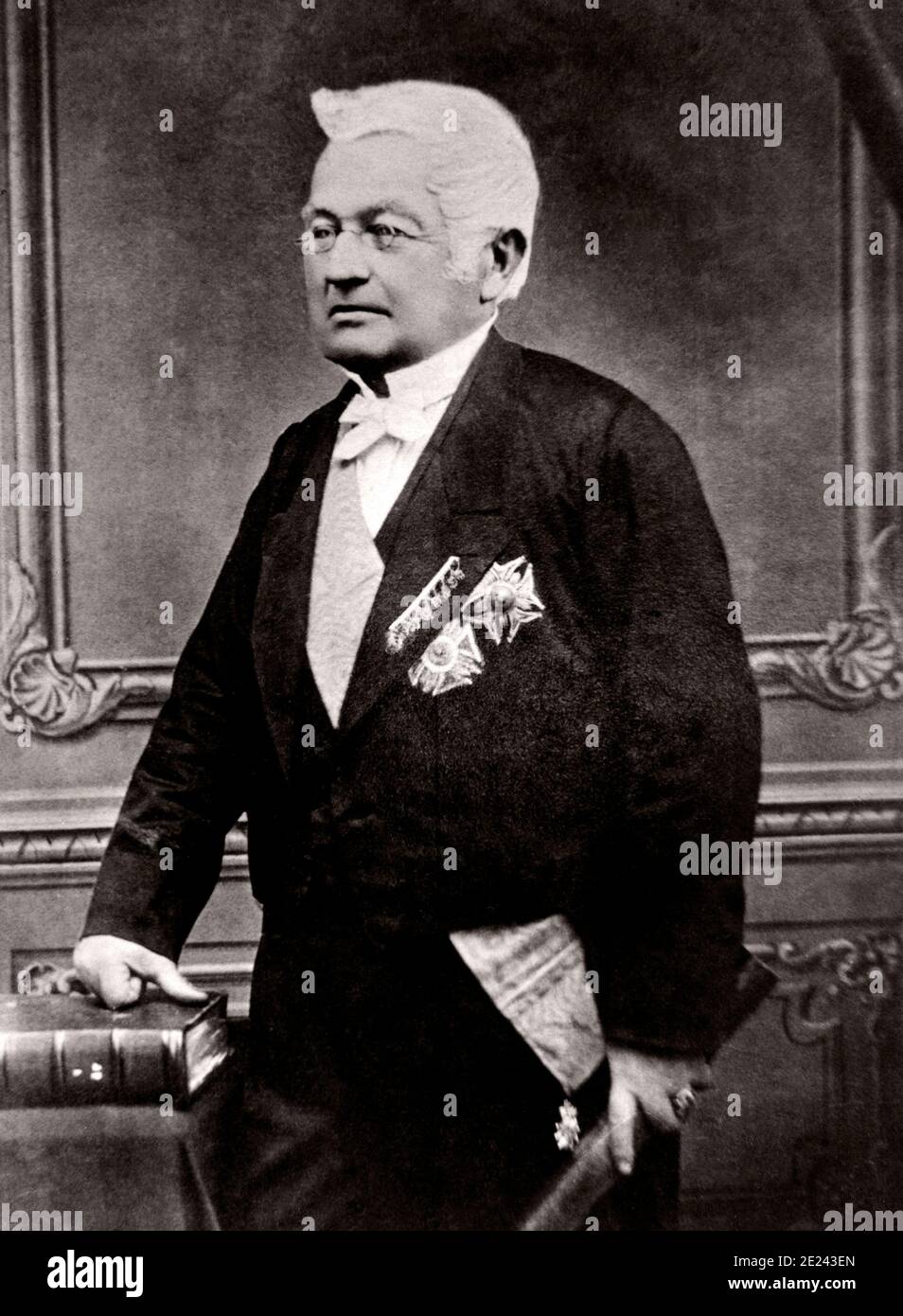 Adolphe Thiers (1797 – 1877) was a French statesman and historian. He was the second elected President of France, and the first President of the Frenc Stock Photo