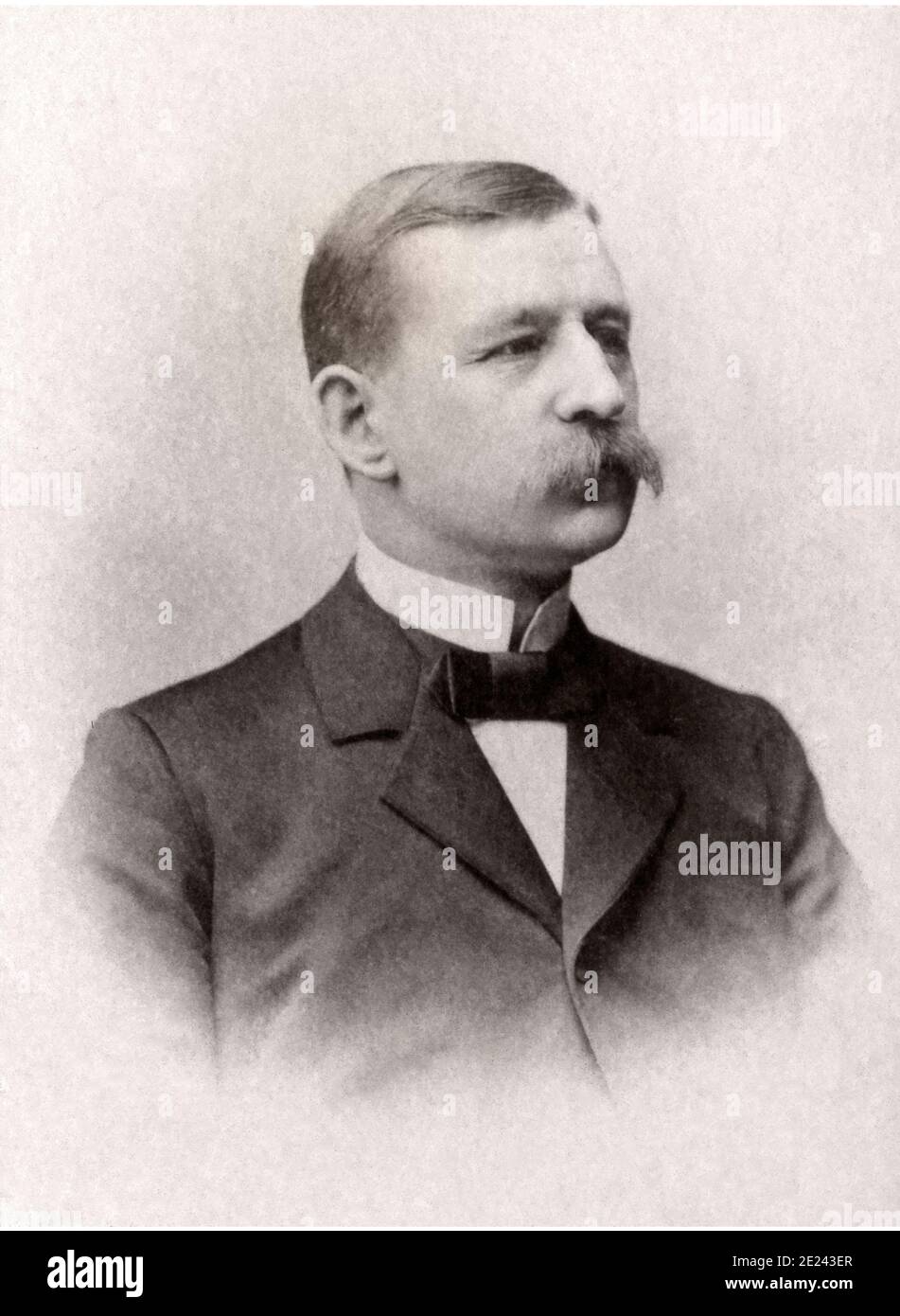 Salomon August Andrée (1854 – 1897) was a Swedish engineer, physicist, aeronaut and polar explorer who died while leading an attempt to reach the Geog Stock Photo