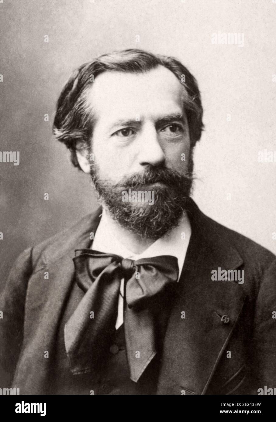 Frédéric Auguste Bartholdi (1834 – 1904) was a French sculptor who is best known for designing Liberty Enlightening the World, commonly known as the S Stock Photo