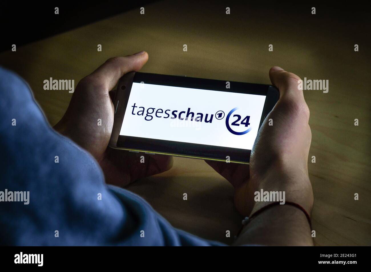 Logo Tagesschau 24 Stock Photo