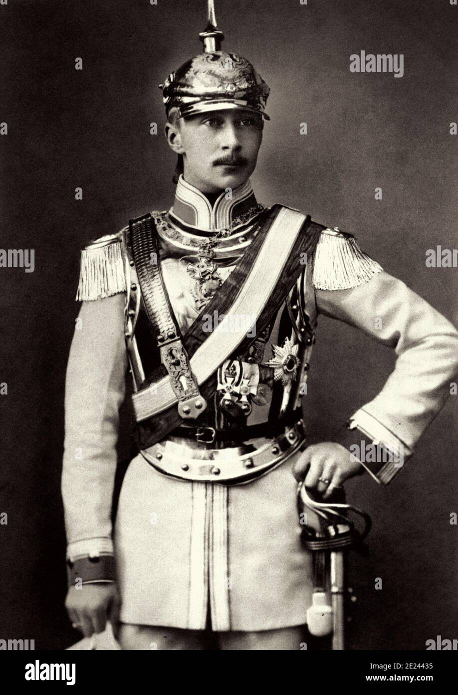 Wilhelm, German Crown Prince (1882 – 1951) was the eldest child and heir of the last German Emperor, Wilhelm II, and the last Crown Prince of the Germ Stock Photo