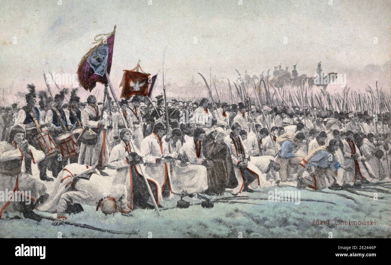 The Battle of Racławice (1794). By Józef Chełmoński The Battle of