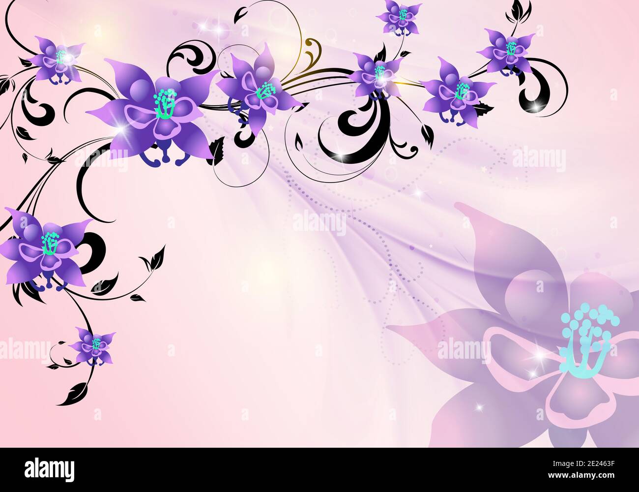 vintage purple flower background