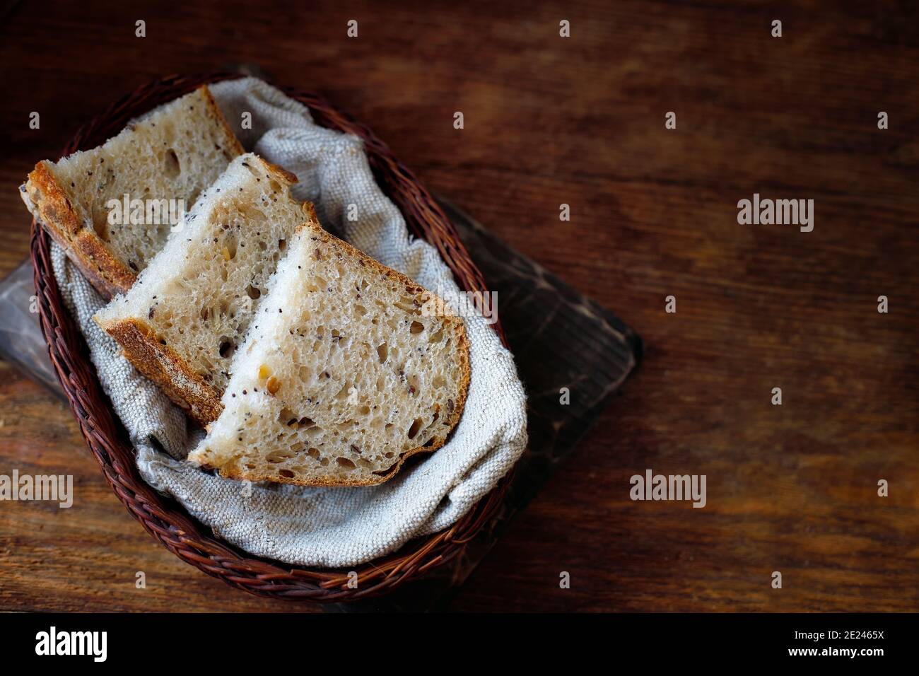 Raw dough in a mold. Baking homemade bread Stock Photo - Alamy