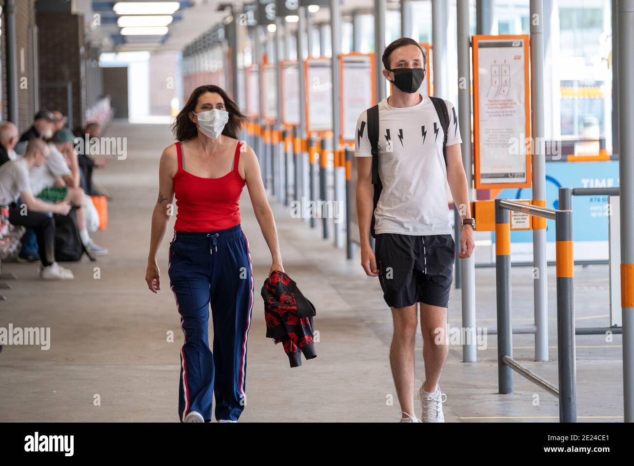 Face masks being worn in public and onpublic transport Stock Photo Alamy