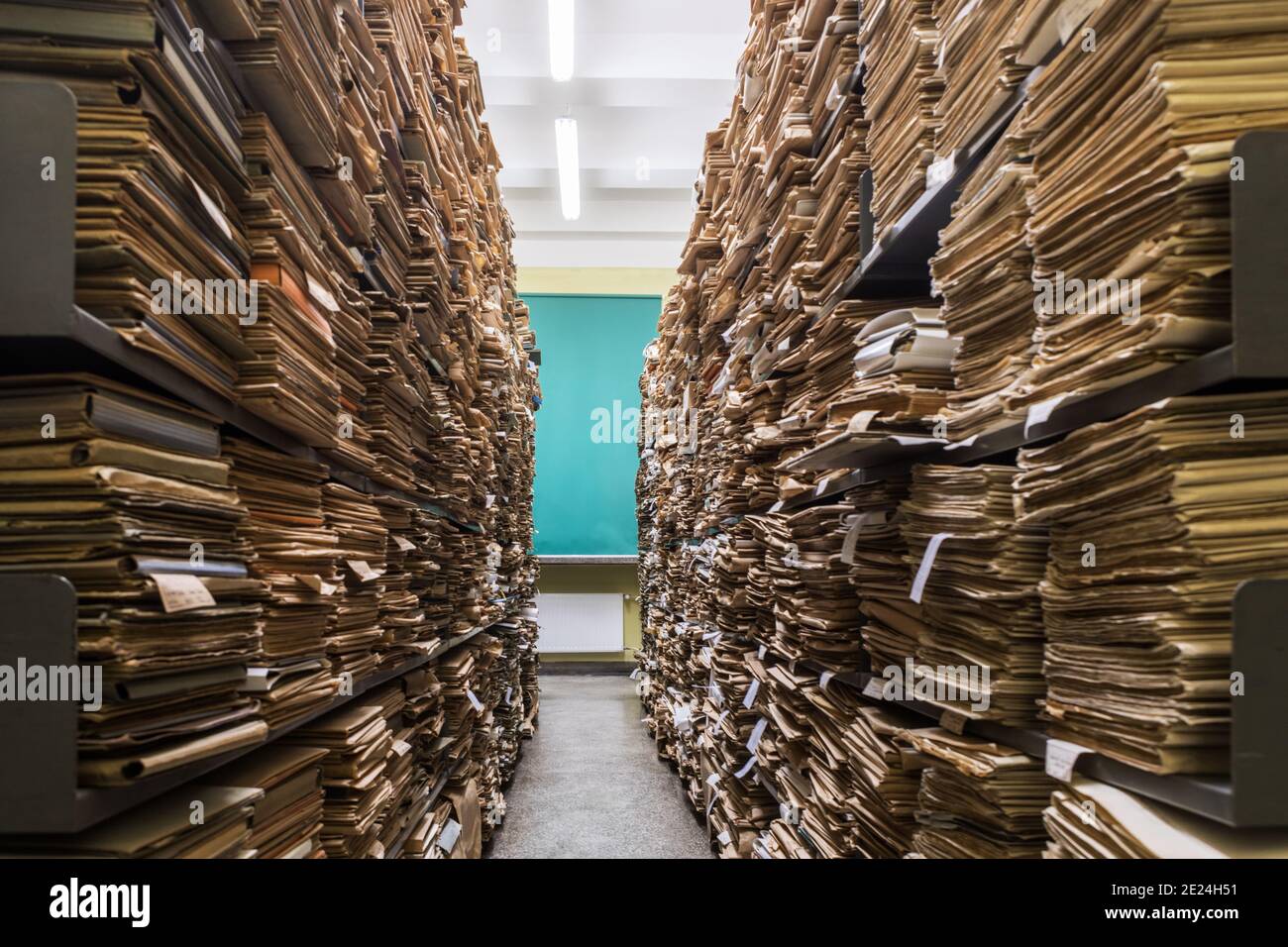 Archive folder, Pile of Files , File folders in a file card