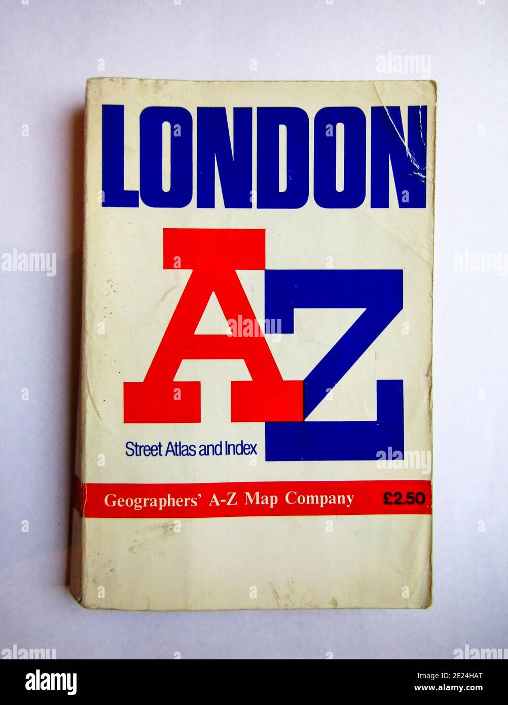 London AZ Street Atlas Book. Edition 13B from 1993 Stock Photo