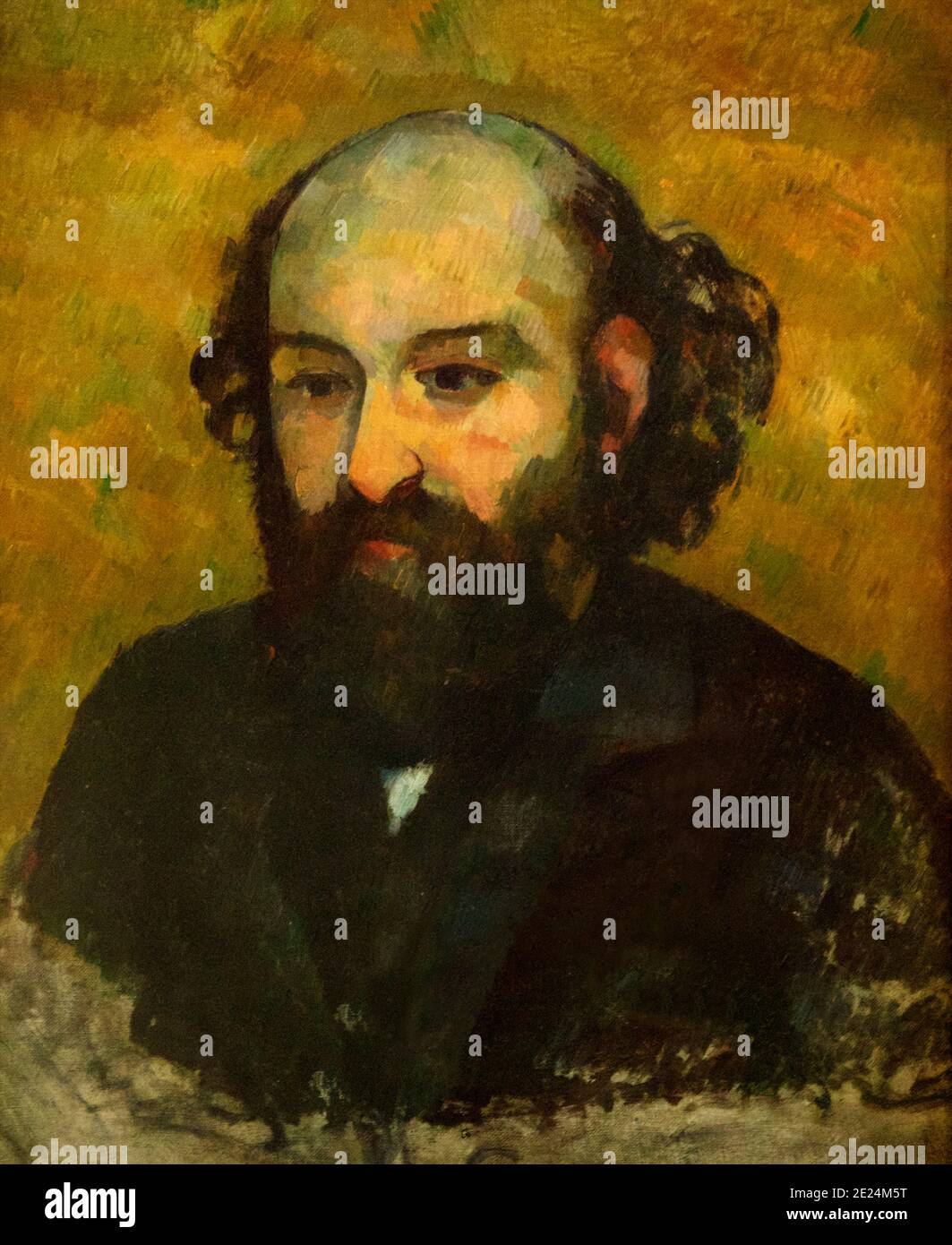 Self-portrait, Paul Cezanne, circa 1880-1881, State Hermitage Museum, Saint Petersburg, Russia Stock Photo