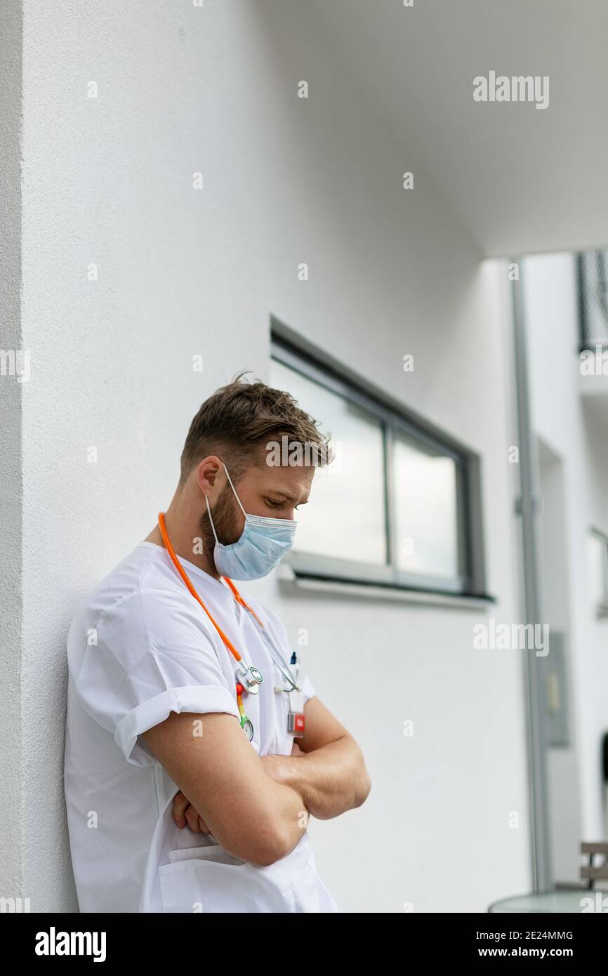 Tired doctor mask hi-res stock photography and images - Alamy