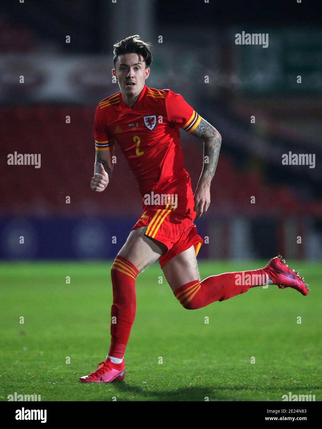 Wales' Cameron Coxe during the UEFA Euro 2021 Under21 Qualifying Group