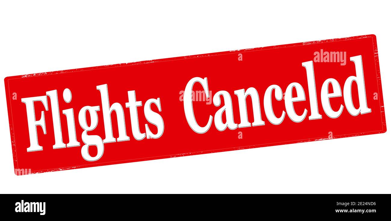 Flight Risk Stamp Rubber stamp with text flights canceled inside, vector illustration ...