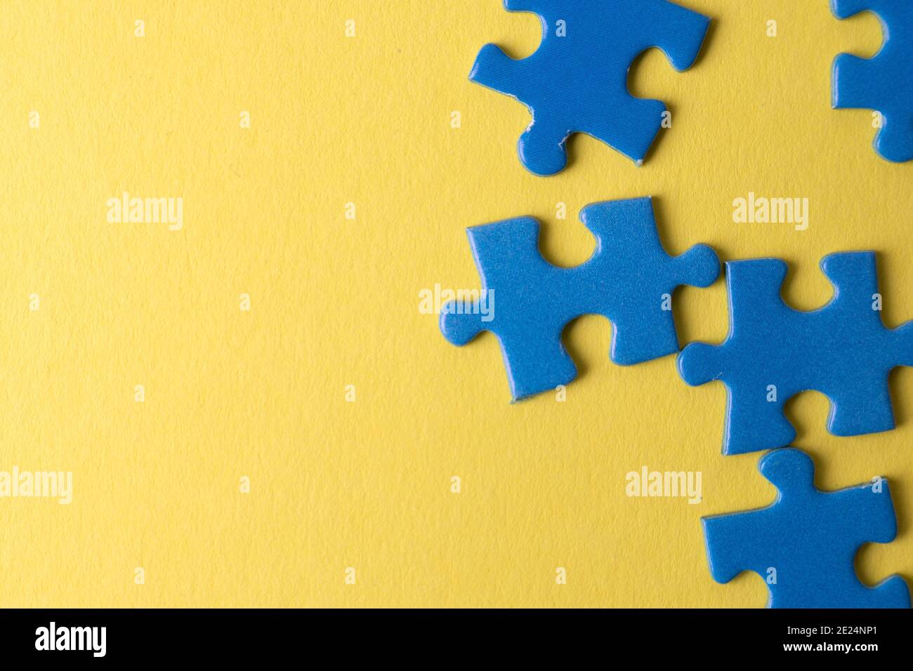 blue puzzles, textures and background Stock Photo