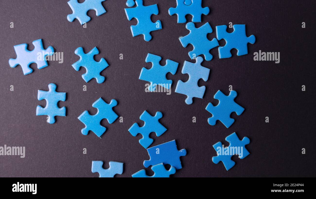 blue puzzles, textures and background Stock Photo - Alamy