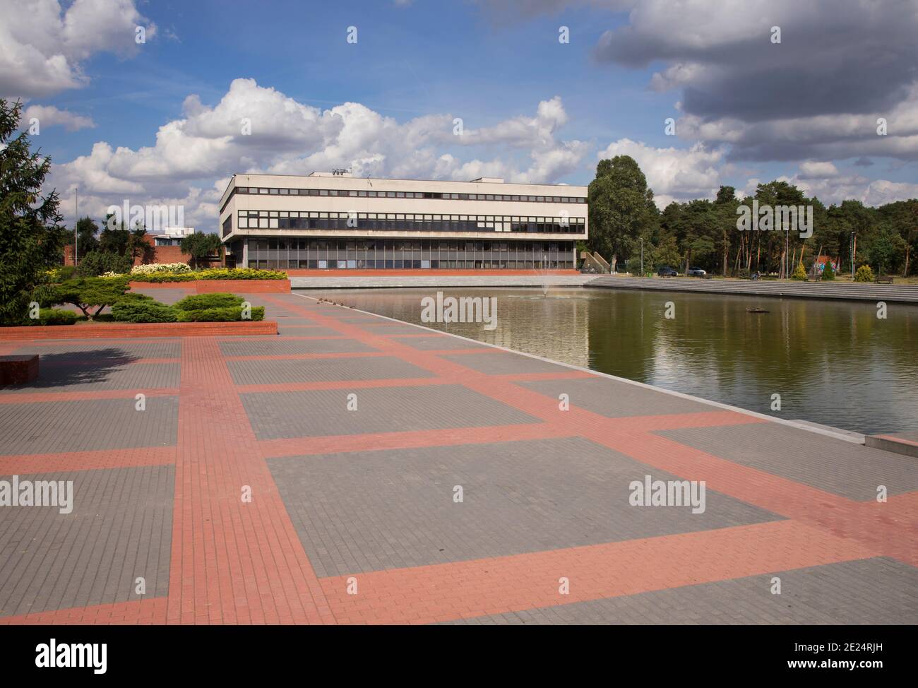 Faculty of Economics and Management of Nicolaus Copernicus university in Torun. Poland Stock Photo
