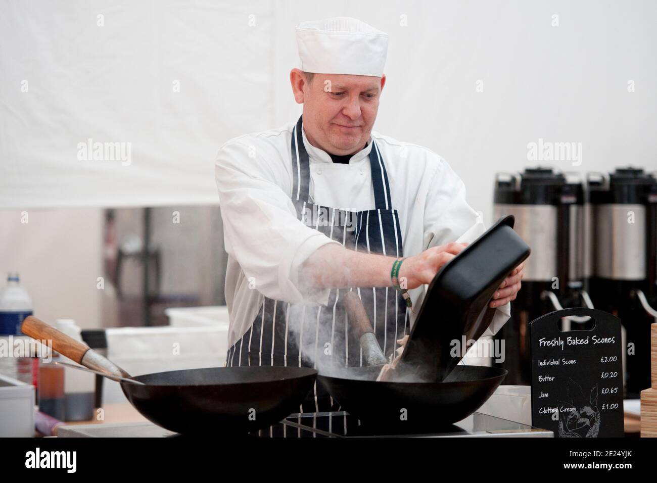 Professional Event Chef at work Stock Photo - Alamy