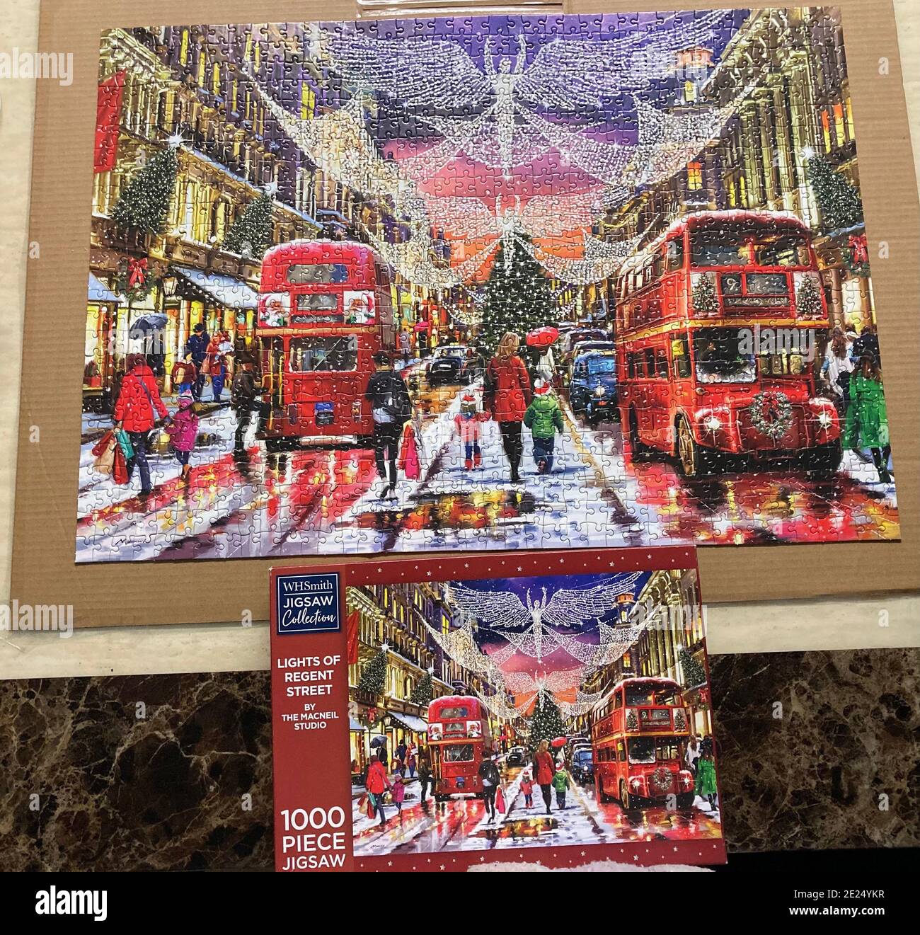 Finished jigsaw puzzle Stock Photo Alamy