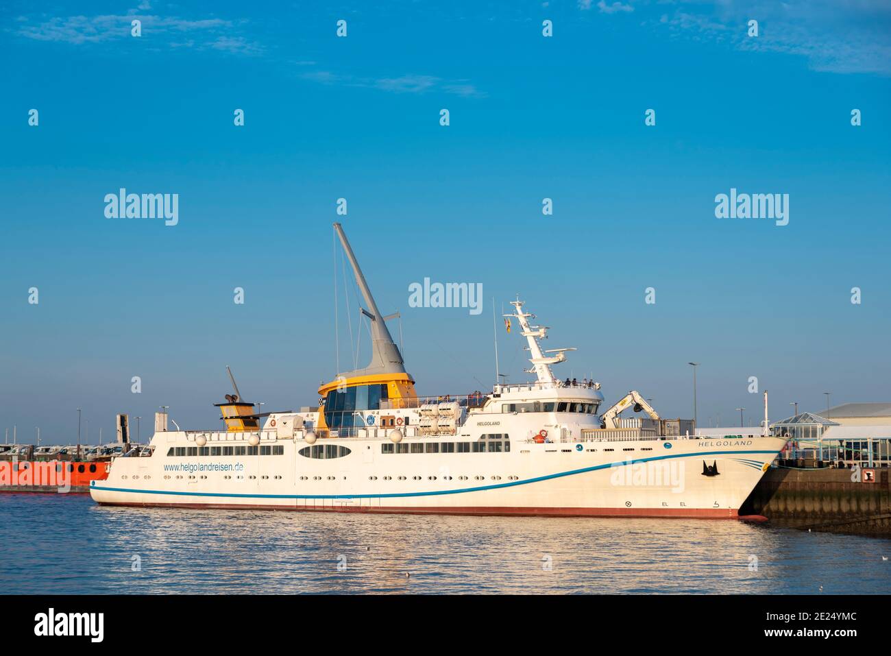 The landing stage for the ferry to Helgoland, Cuxhaven, Lower Saxony,  Germany, Europe Stock Photo - Alamy