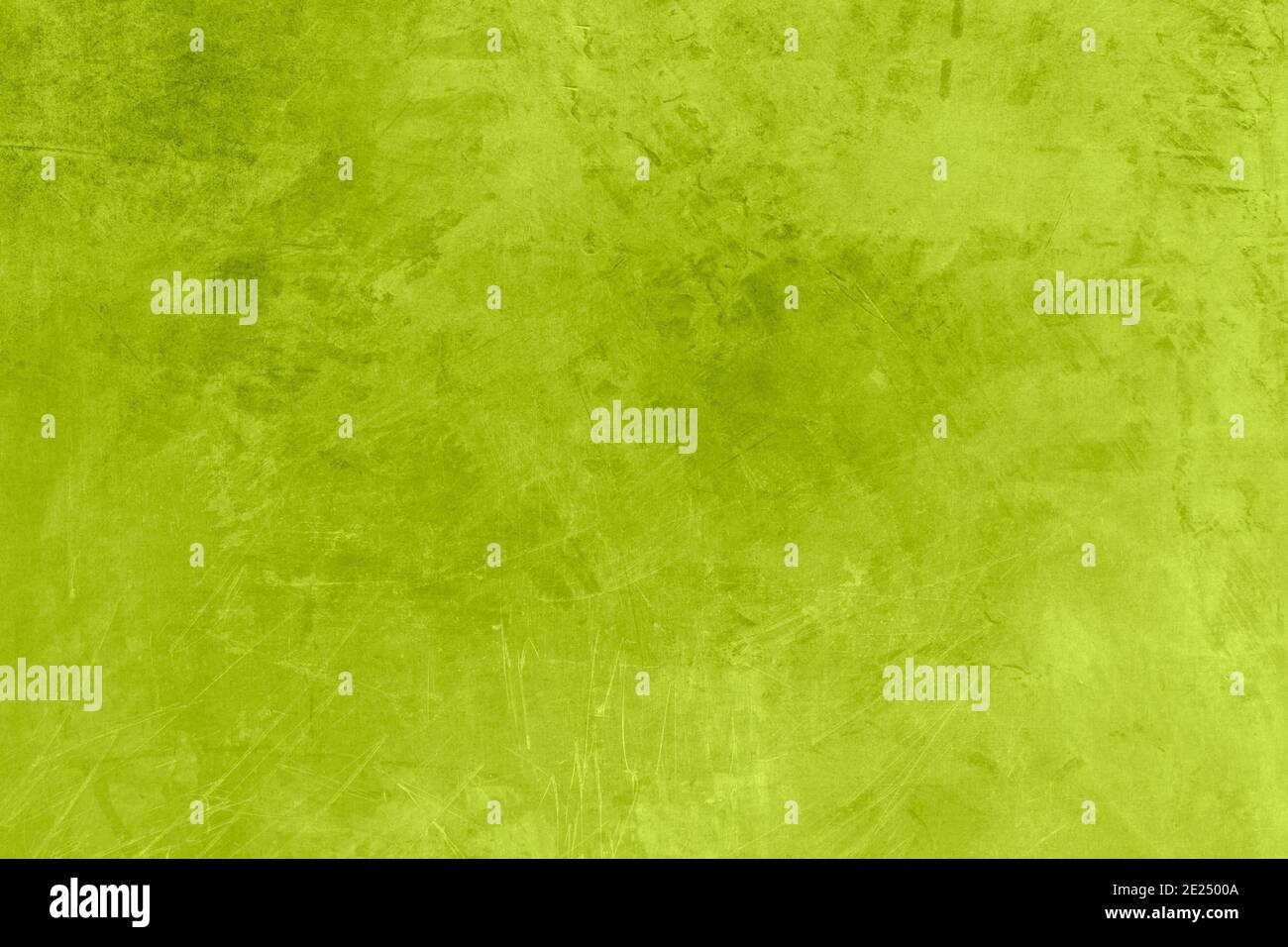 Lime green scraped wall background or texture Stock Photo