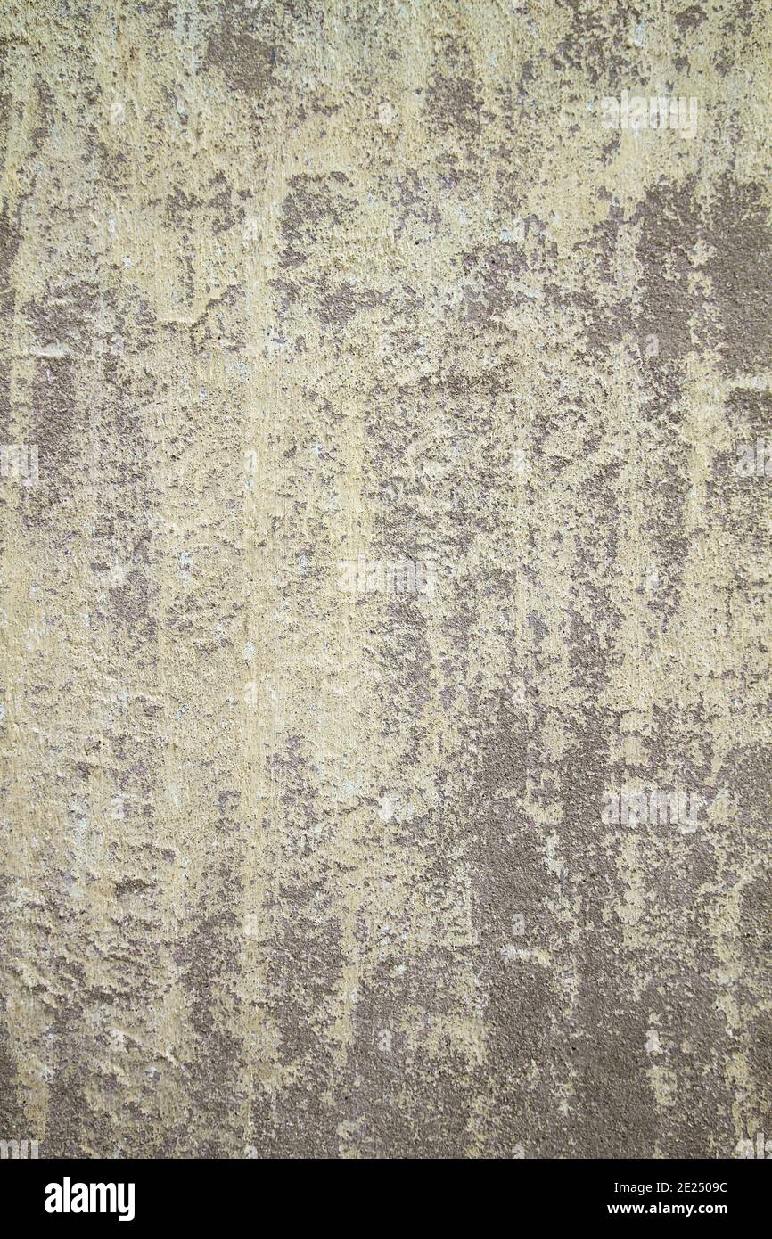 Old cement wall with peeling paint Stock Photo