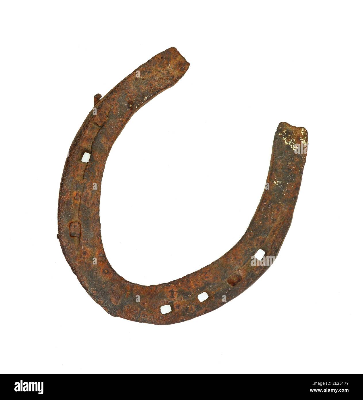 old lucky horseshoe isolated Stock Photo Alamy