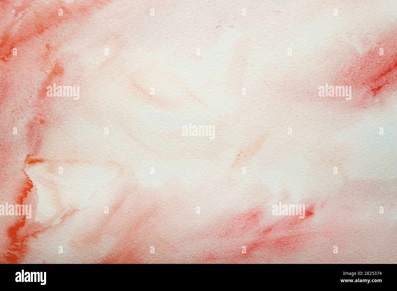 Red stained watercolor abstract background Stock Photo