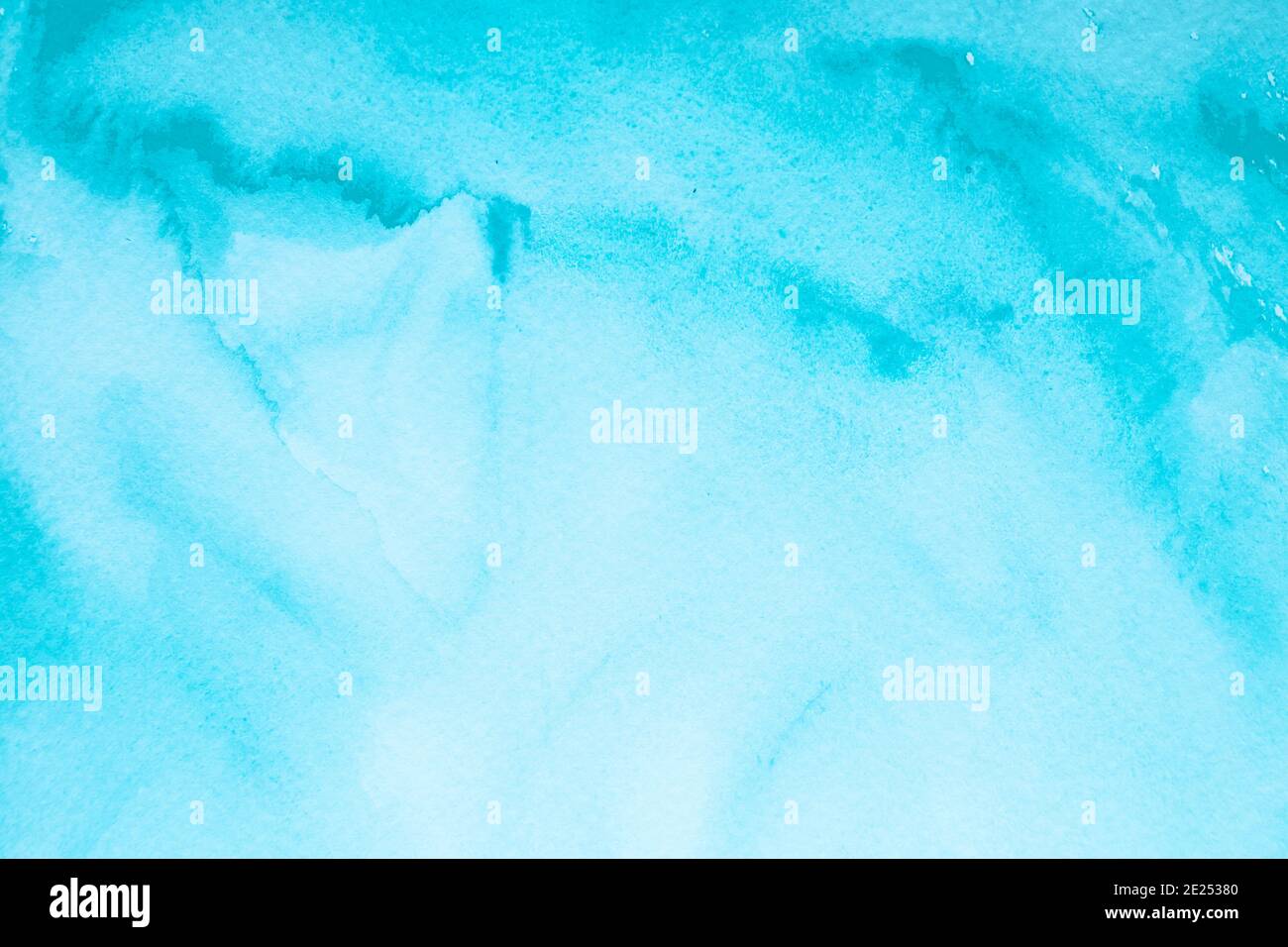 Blue stained watercolor abstract background Stock Photo