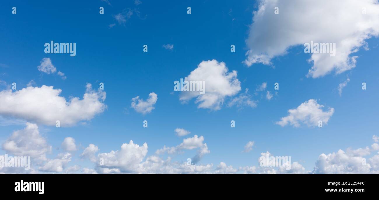 Beautiful light blue sky and white clouds Stock Photo - Alamy