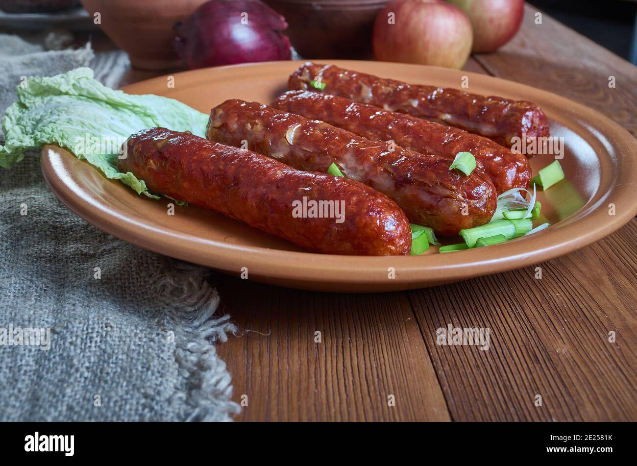 Potatiskorv sausage regional Swedish sausage from Varmland, made with