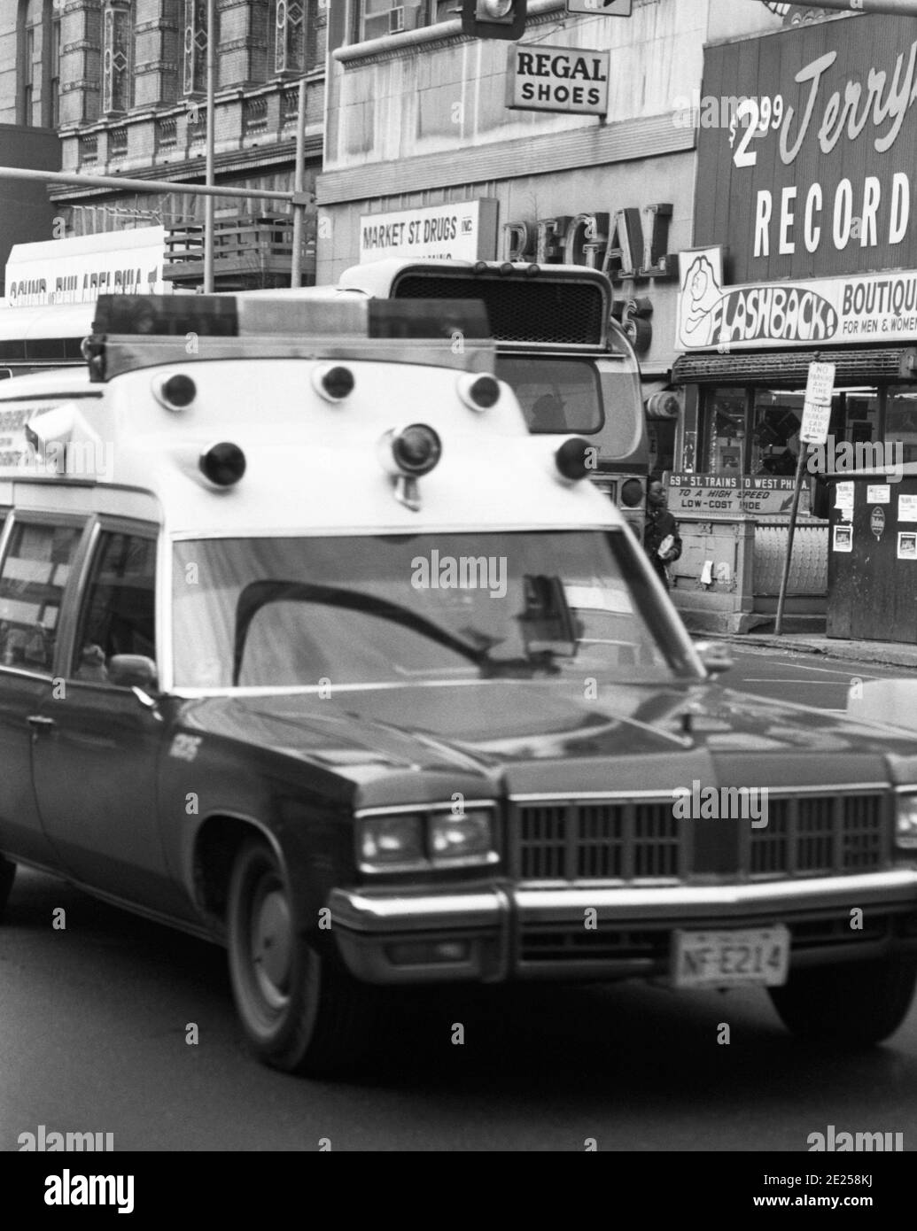 Retro ambulance car Black and White Stock Photos & Images Alamy