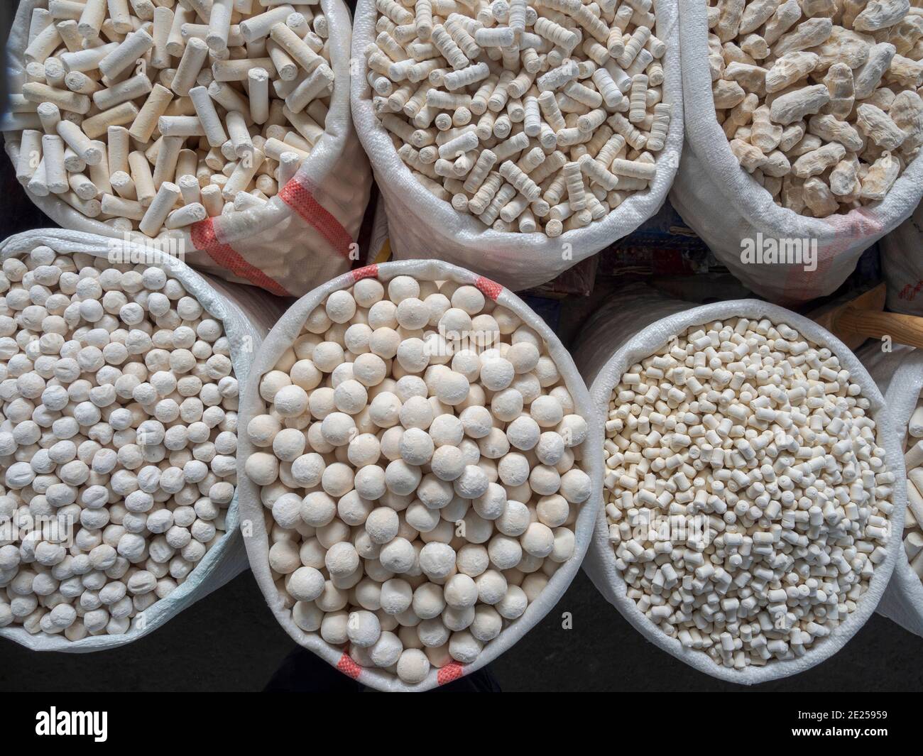 Osch-Bazaar, dried jogurt, called kaschk or kurut. The capital Bishkek .  Asia, Central Asia, Kyrgyzstan Stock Photo - Alamy