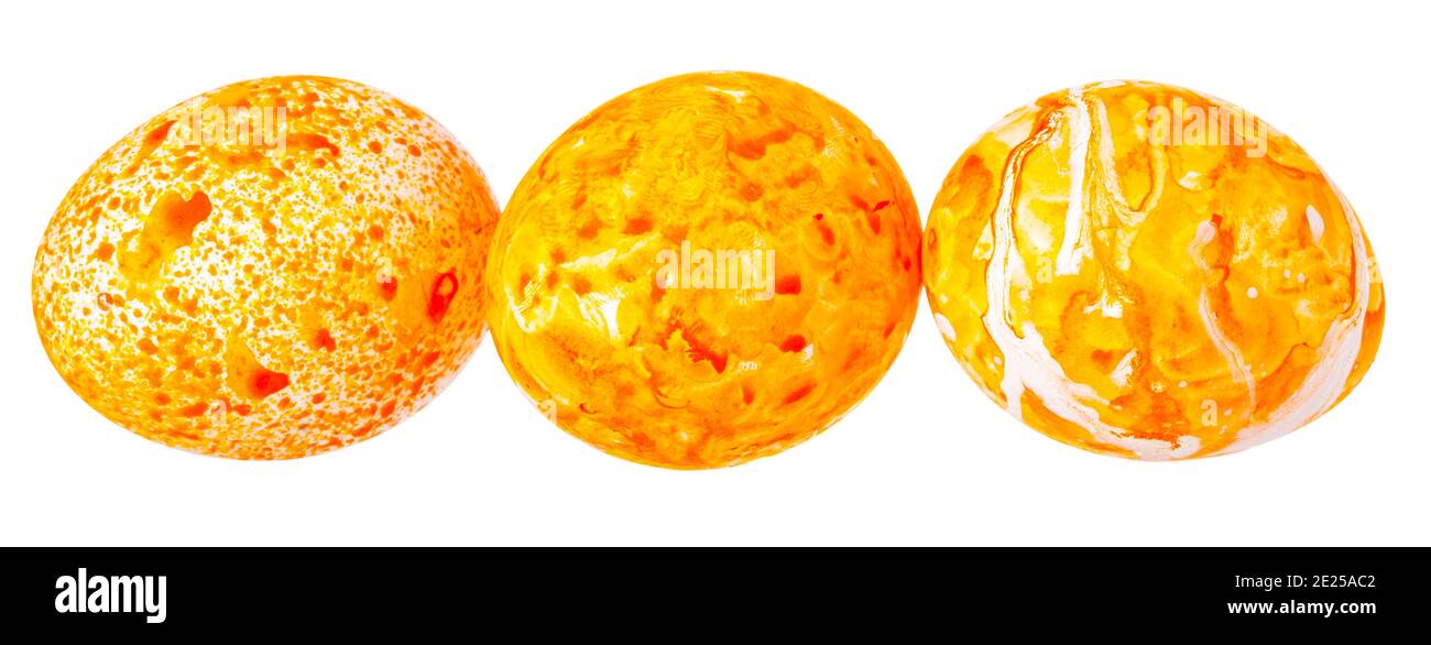 Colorful Easter Egg isolated on white Stock Photo - Alamy