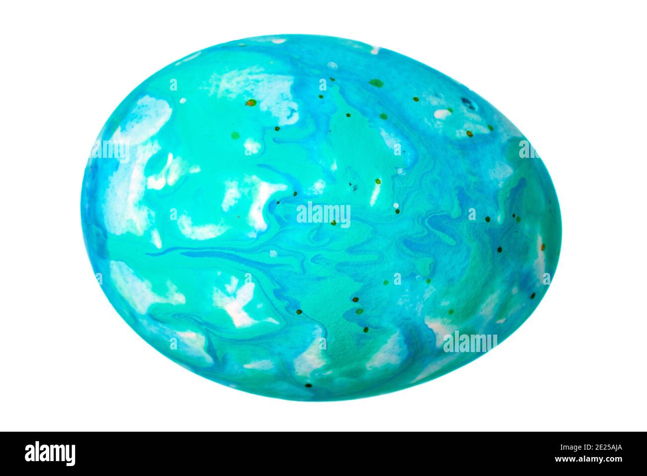 Colorful Easter Egg isolated on white Stock Photo - Alamy